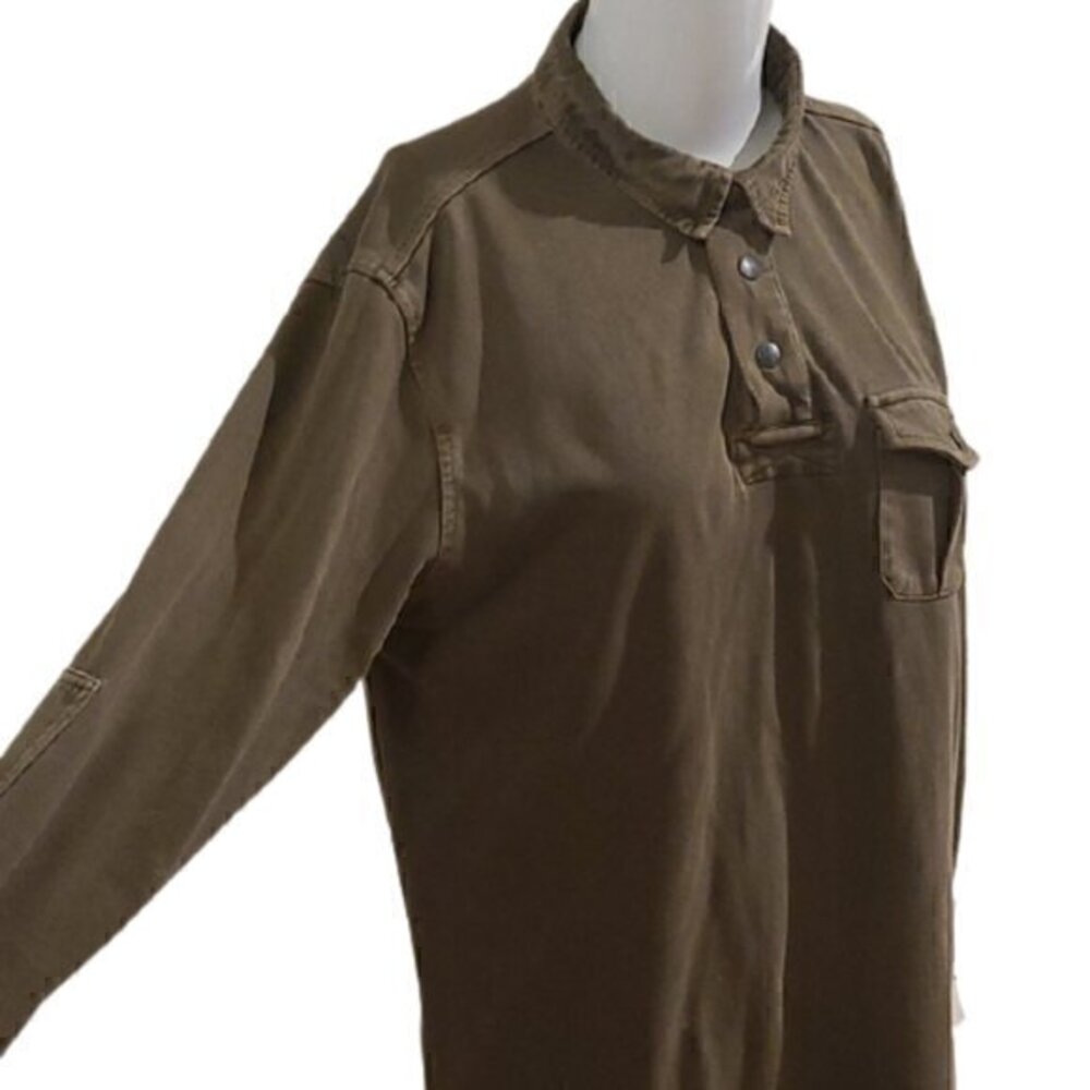 [Lucky Brand] 3 Button Up Long Sleeve - Size M